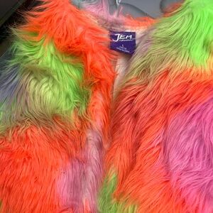 Jem Neon Furry Vest! Statement Piece ❤️💕